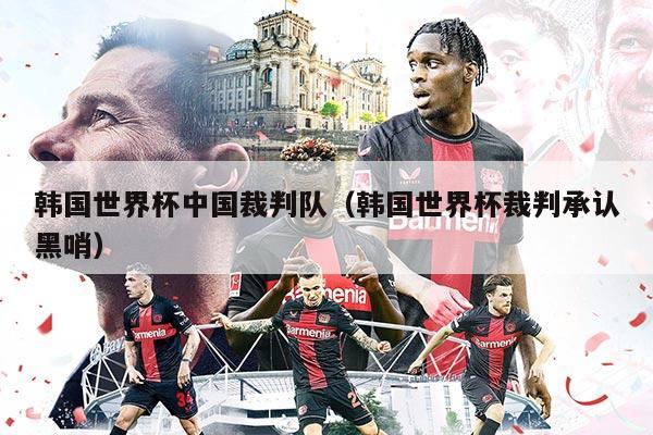 韓國世界杯中國裁判隊（韓國世界杯裁判承認黑哨）