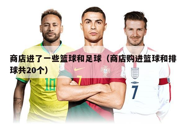 商店進了一些籃球和足球（商店購進籃球和排球共20個）