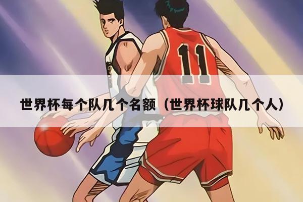 世界杯每個隊幾個名額（世界杯球隊幾個人）