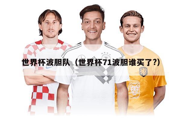 世界杯波膽隊(duì)（世界杯71波膽誰買了?）