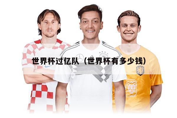 世界杯過億隊（世界杯有多少錢）