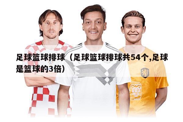 足球籃球排球（足球籃球排球共54個,足球是籃球的3倍）