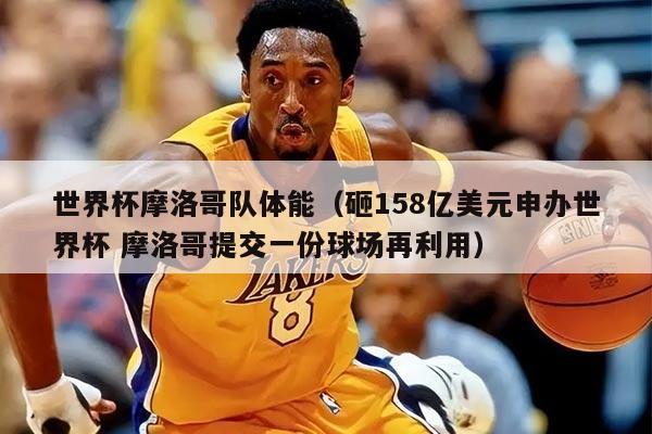 世界杯摩洛哥隊體能（砸158億美元申辦世界杯 摩洛哥提交一份球場再利用）